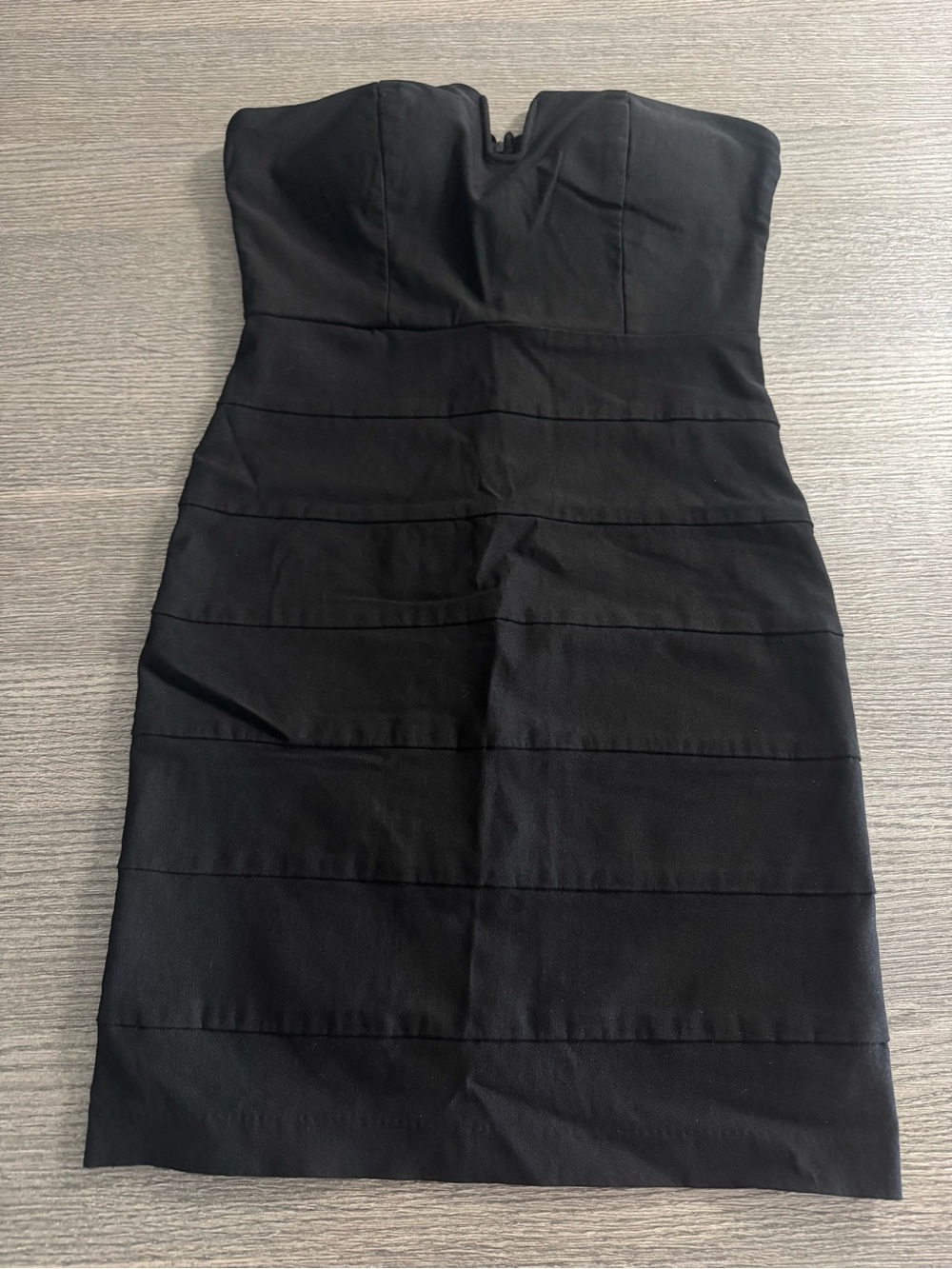 Charlotte Russe Black Strapless Mini Dress Size M Stretch